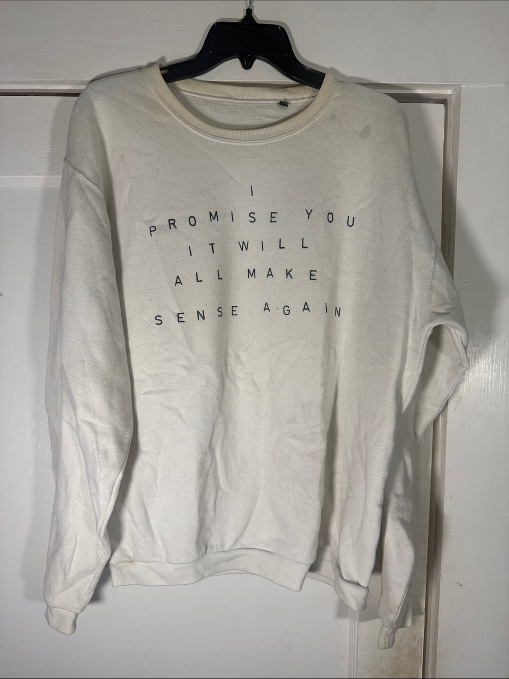 Dodie Merch White Graphic Crewneck Sweater